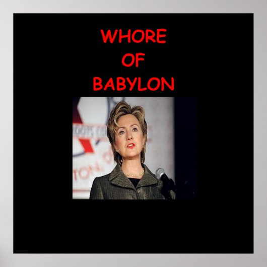 antihillary 2016 poster (Voorkant)