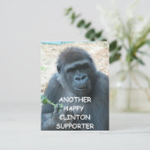 antihillary clinton briefkaart (Staand voorkant)