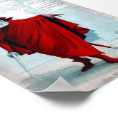 Antikamnia kalender skelet duivel poster (Hoek)