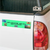 ANTIKAPING VOOR WILDE DIEREN BUMPERSTICKER (Op Truck)