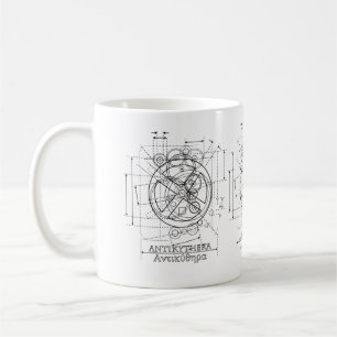 Antikythera Mechanism Drawing Coffee Mok