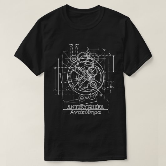 Antikythera Mechanism Tekenpullover Hoodie T-shirt (Design voorkant)