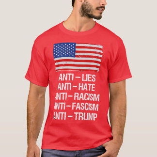 AntiLeugens AntiHaat AntiRacisme AntiFascisme Anti T-shirt