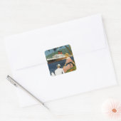 Antillen Cruise Art Vierkante Sticker (Envelop)