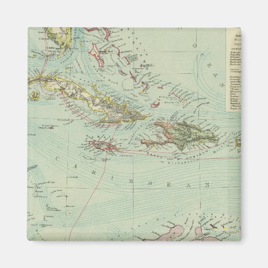 Antillen of West Indies Magneet (Voorkant)
