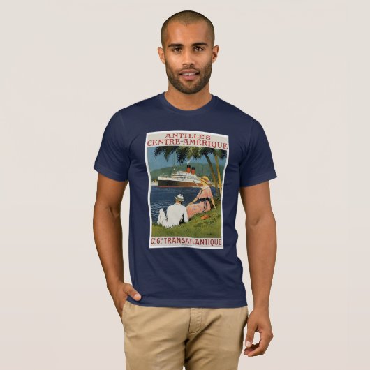 Antilles Centre-Amerique French Line T-shirt (Voorkant volledig)