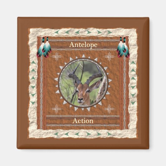 Antilope Actie Energie Magneet (Voorkant)
