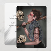 Antimainstream kerstkaart - Digitale kunst Punk (Voorkant / Achterkant)