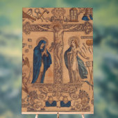 Antimins Eucharist symbool Acryl Bord (Neutraal)