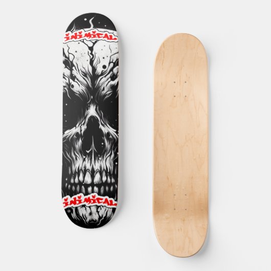 Antimische verkoolde overblijfselen persoonlijk skateboard (Voorkant)