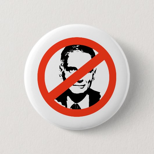 ANTINADER: ANTI-Ralph Nader Ronde Button 5,7 Cm (Voorkant)