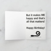 Antinatalistische verjaardagskaart kaart (Binnen)