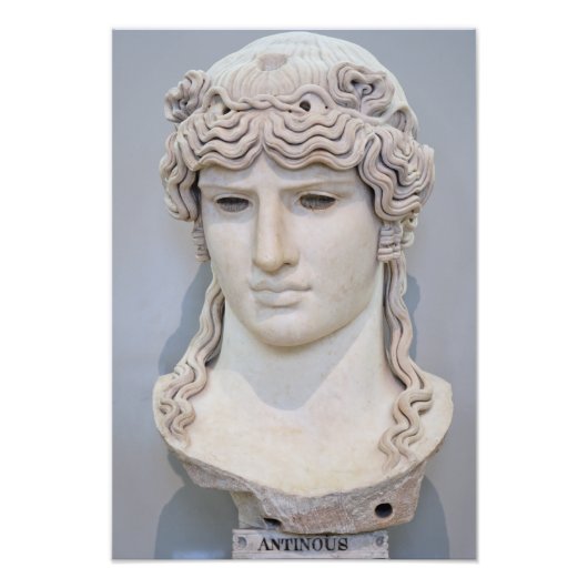 ANTINOUS God van Rome Foto Afdruk (Voorkant)