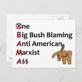 AntiObama Briefkaart (Voorkant / Achterkant)
