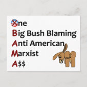 AntiObama Briefkaart (Voorkant)