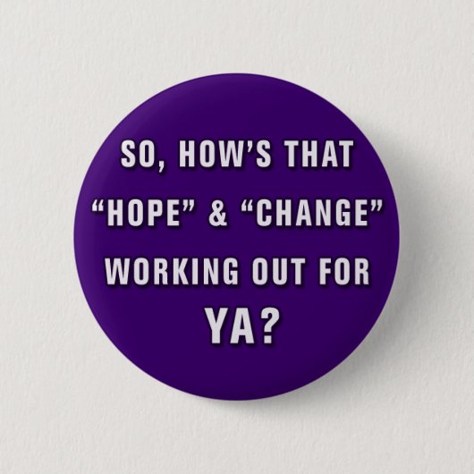 AntiObama-Button Ronde Button 5,7 Cm (Voorkant)