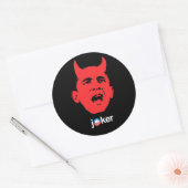 AntiObama - Joker Ronde Sticker (Envelop)