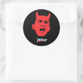 AntiObama - Joker Ronde Sticker (Tas)