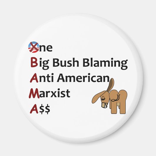 AntiObama Magneet (Voorkant)