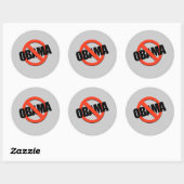 Antiobamanaam3 Ronde Sticker (Vel)