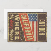 Antioch California Briefkaart (Voorkant / Achterkant)
