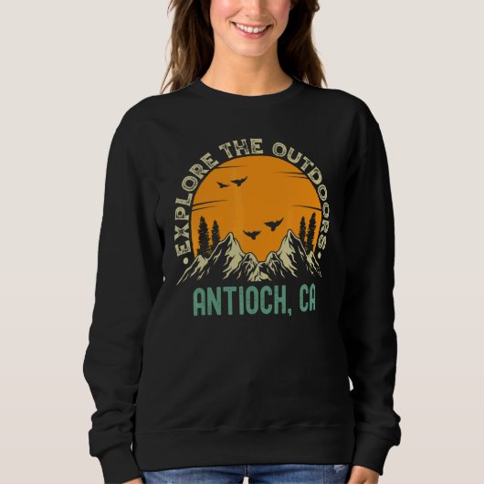 Antioch California  Explore The Outdoors Trui (Voorkant)