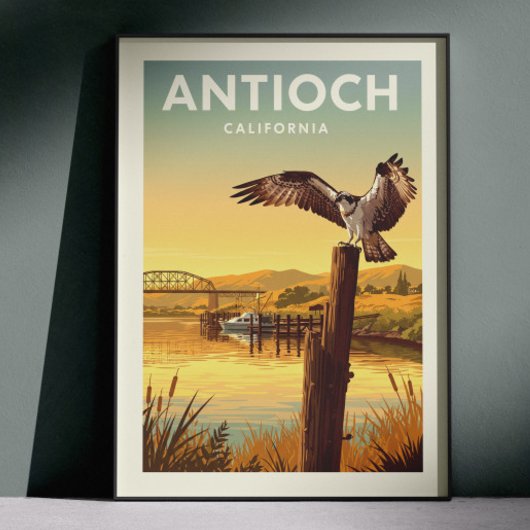 Antioch Californië vintage Poster