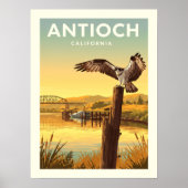 Antioch Californië vintage Poster (Voorkant)