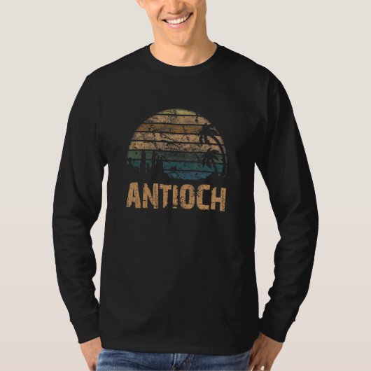 Antioch Vintage Sunset Distressed T-shirt (Voorkant)