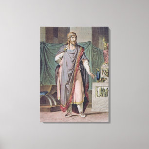 Antiochus, kostuum voor "Berenice" door Jean Racin Canvas Afdruk