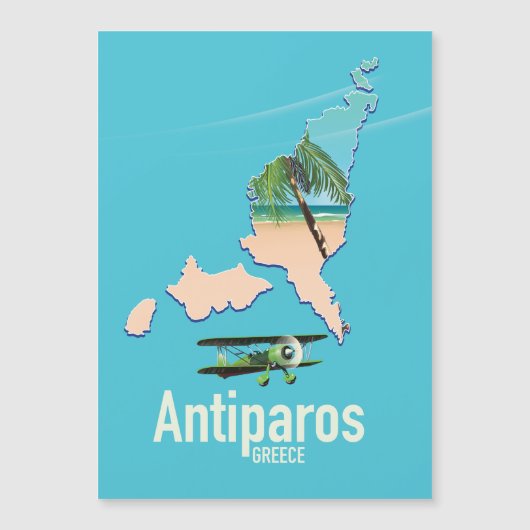 Antiparos Griekenland reis kaart (Voorkant)