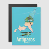 Antiparos Griekenland reiskaart (Voorkant / Achterkant)