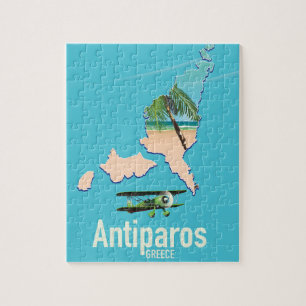Antiparos Griekenland reiskaart Legpuzzel