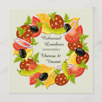 Antipasto Wreath Luncheon Invitation