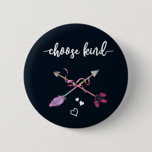 Antipesten, kies Soort. Wees aardig. Tribale kunst Ronde Button 5,7 Cm