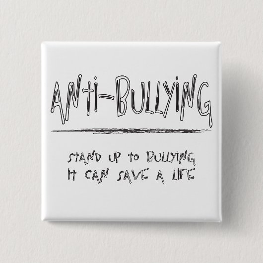 Antipesten Vierkante Button 5,1 Cm (Voorkant)