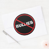 Antipesterijen Ronde Sticker (Envelop)