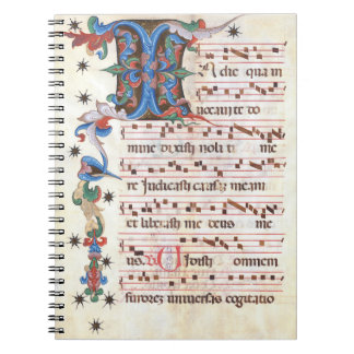 Antiphon Gregoriant Chant Medieval Manuscript Notitieboek