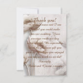 Antiq die Lotus Flower Weddenschap geeft Bedankkaart (Voorkant)