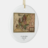 Antiquarian 1721 Map of Europe by Herman Moll Keramisch Ornament (Rechts)