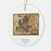 Antiquarian 1721 Map of Europe by Herman Moll Keramisch Ornament (Links)