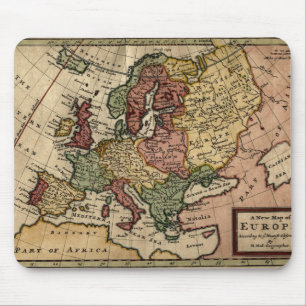 Antiquarian 1721 Map of Europe by Herman Moll Muismat