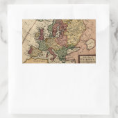 Antiquarian 1721 Map of Europe by Herman Moll Rechthoekige Sticker (Tas)