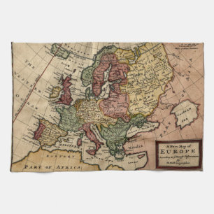 Antiquarian 1721 Map of Europe by Herman Moll Theedoek