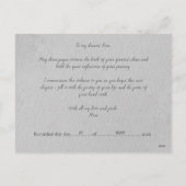 Antiquarian Act of Commission Graduation Gift Card Feestdagenkaart (Achterkant)