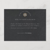 Antiquarian Act of Commission Graduation Gift Card Feestdagenkaart (Voorkant)