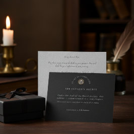 Antiquarian Act of Commission Graduation Gift Card Feestdagenkaart