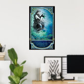 Antiquarian "If Mermaids Wore Glove" Poster Print (Thuiskantoor)