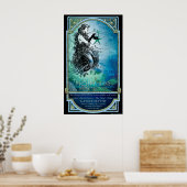 Antiquarian "If Mermaids Wore Glove" Poster Print (Keuken)