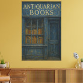  antiquarische boekwinkel - Dark Academia Canvas Afdruk (Insitu (Woonkamer))